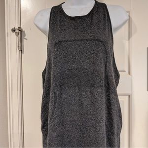 Lululemon Run Swiftly tank high-neck charcoal grey size 12